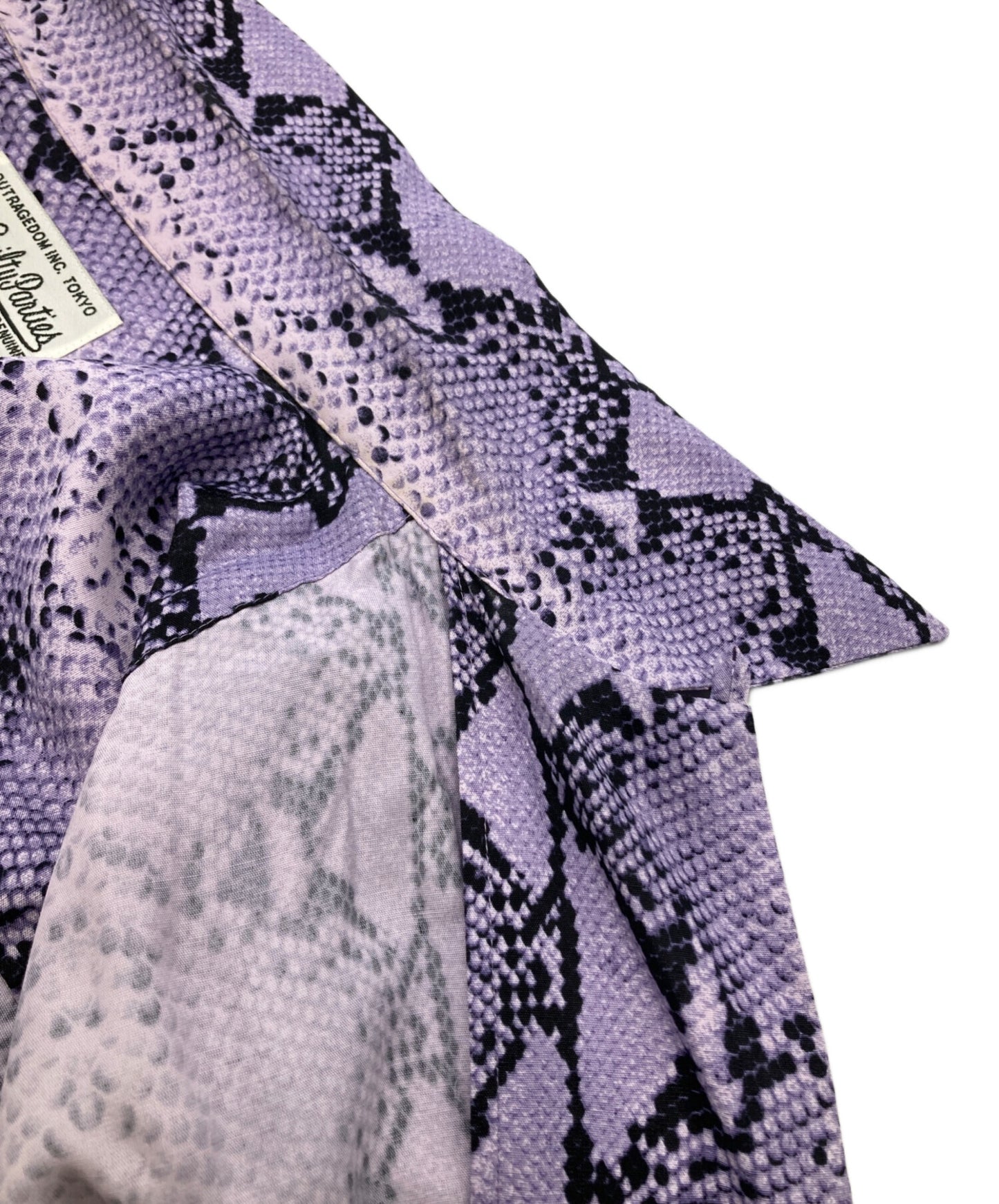 [Pre-owned] WACKO MARIA Python Pattern Open Collar Shirt