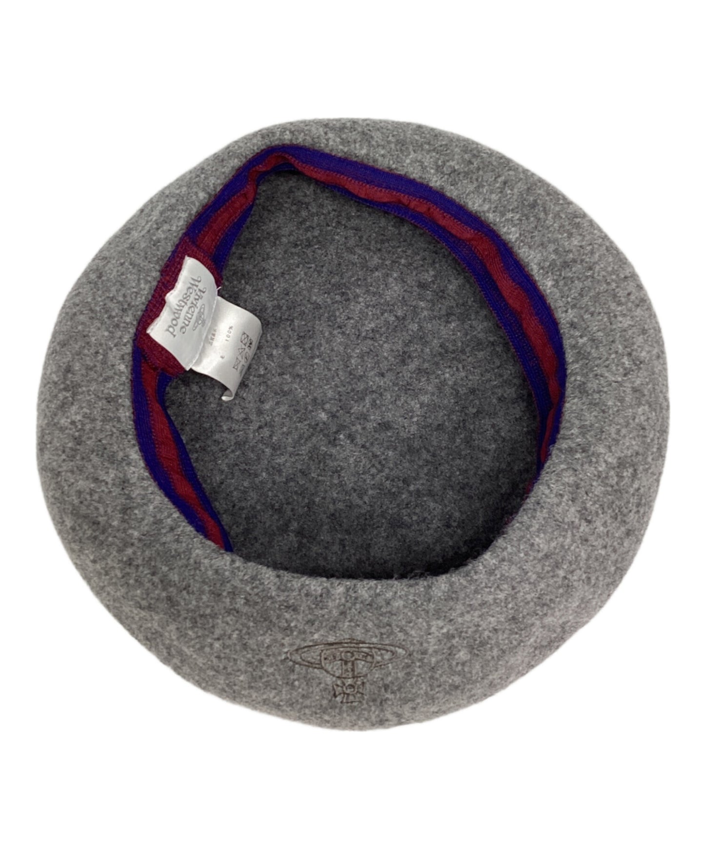 [Pre-owned] Vivienne Westwood Orb Embroidery Beret