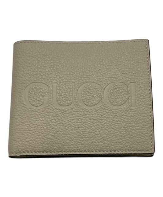 [Pre-owned] GUCCI Bifold wallet with embossed logo 658681