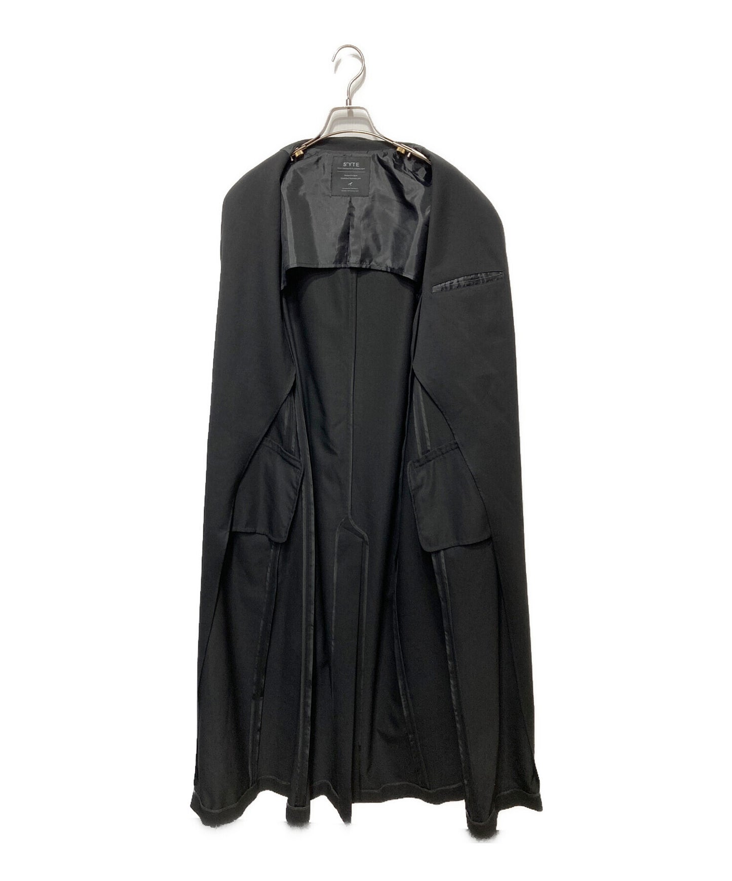 [Pre-owned] s'yte T/W GABARDINE COLLARLESS 5-BUTTON LONG JACKET UU-J08-101