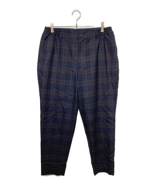 [Pre-owned] COMME des GARCONS HOMME DEUX Dark Plaid Wool/Dark Check Wool Pants DP-P030