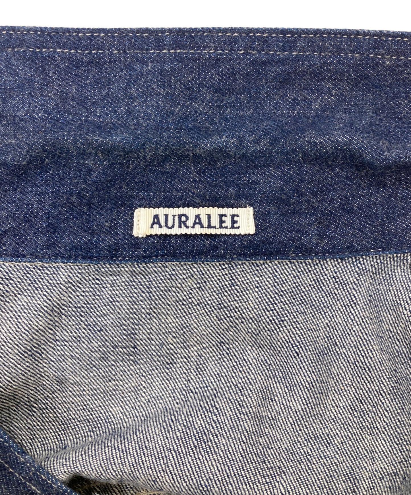 [Pre-owned] AURALEE SELVEDGE LIGHT DENIM BLOUSON / Denim Jacket A23SB03SD
