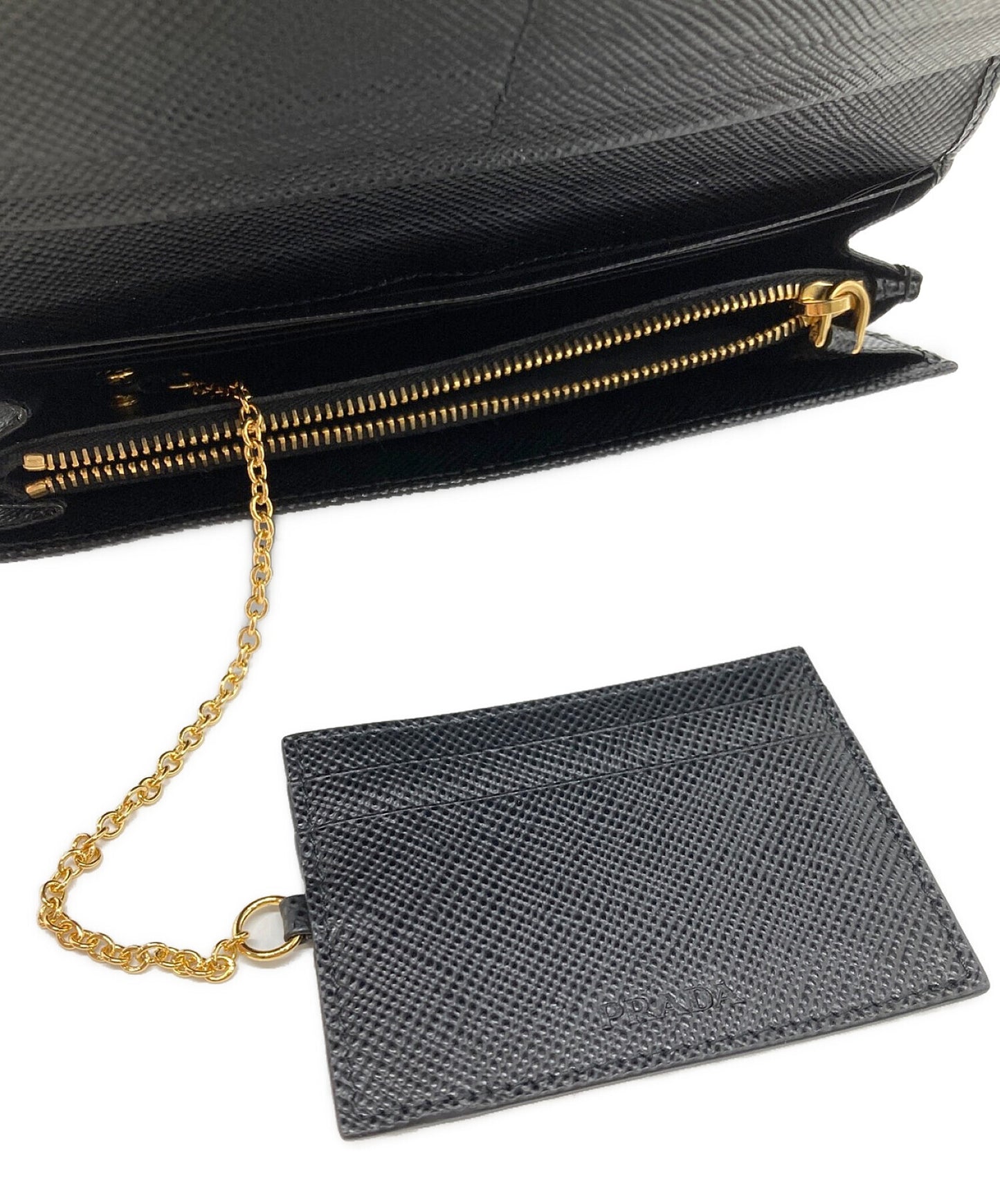 [Pre-owned] PRADA long wallet 1MH132