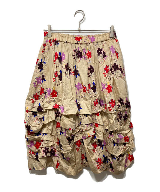 [Pre-owned] COMME des GARCONS GIRL Floral Print Skirt NL-S006