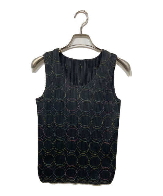 [Pre-owned] PLEATS PLEASE Rainbow Circle Sleeveless Cut and Sewn PP51-JK701