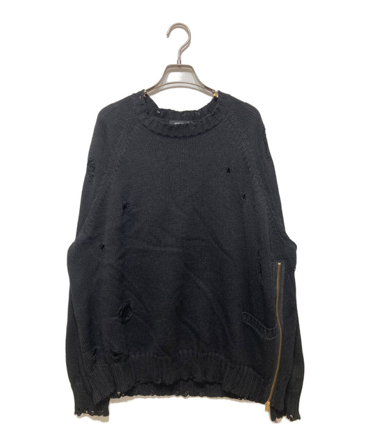 [Pre-owned] UNDERCOVER Side zip bolo crew neck knit UC1A4905