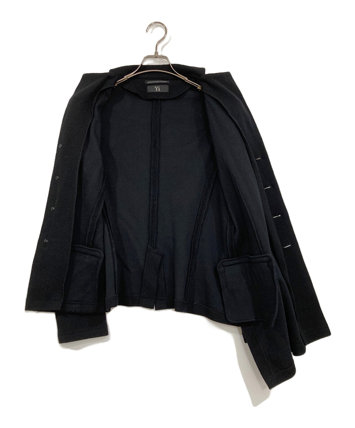 [Pre-owned] Y's Asymmetrical Knit Jacket YC-J04-109