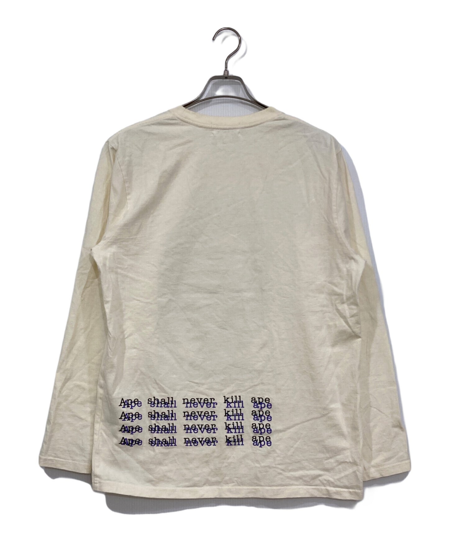 [Pre-owned] A BATHING APE Long Sleeve Print T-Shirt 001LTI801007M