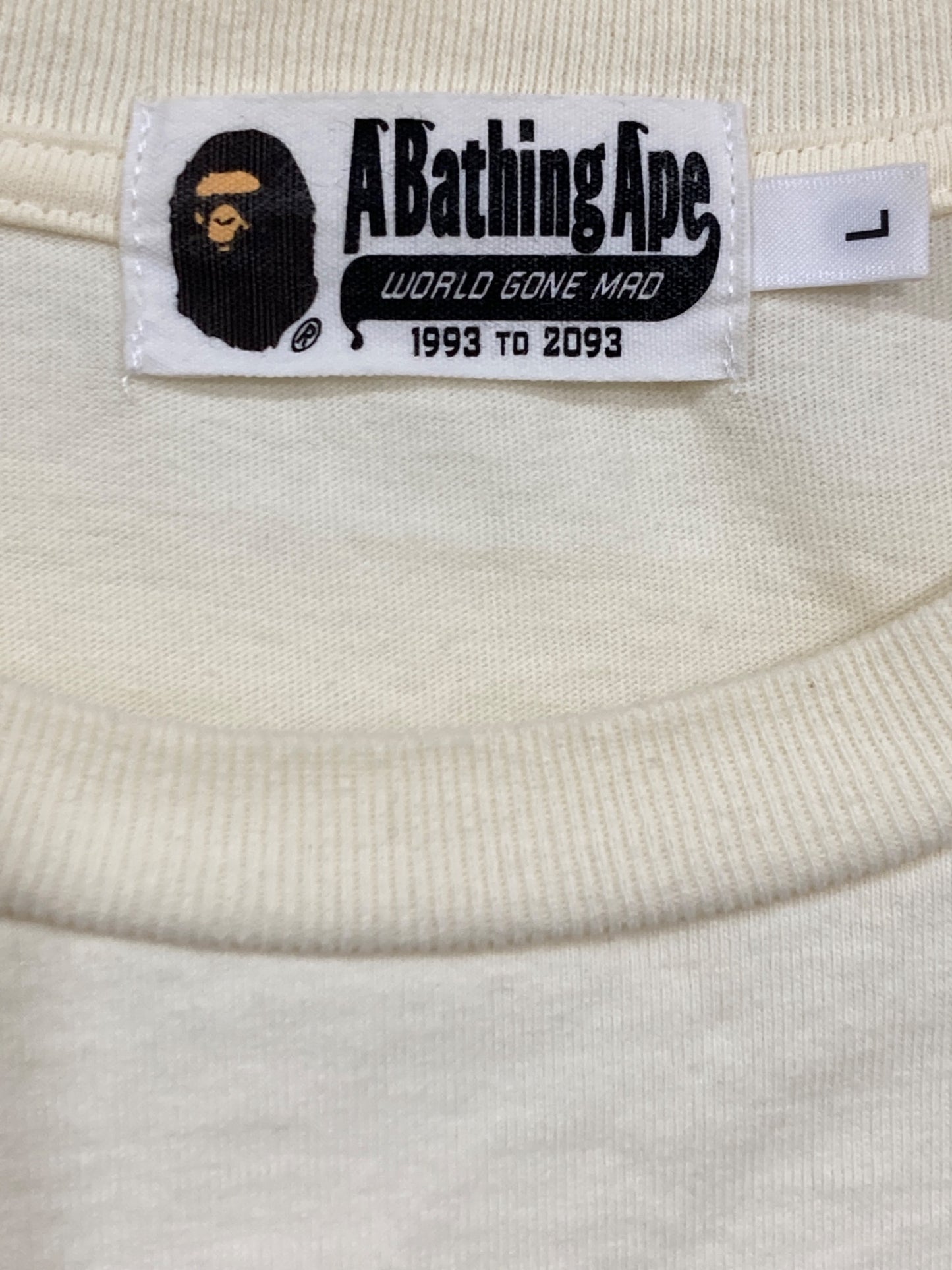 [Pre-owned] A BATHING APE Long Sleeve Print T-Shirt 001LTI801007M