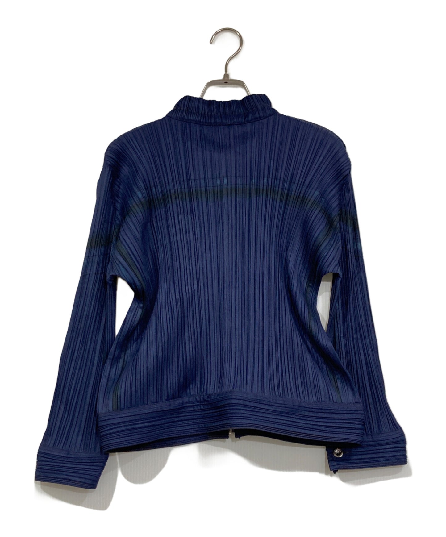 [Pre-owned] PLEATS PLEASE Denim Transfer Pleated Jacket PP33-JC722