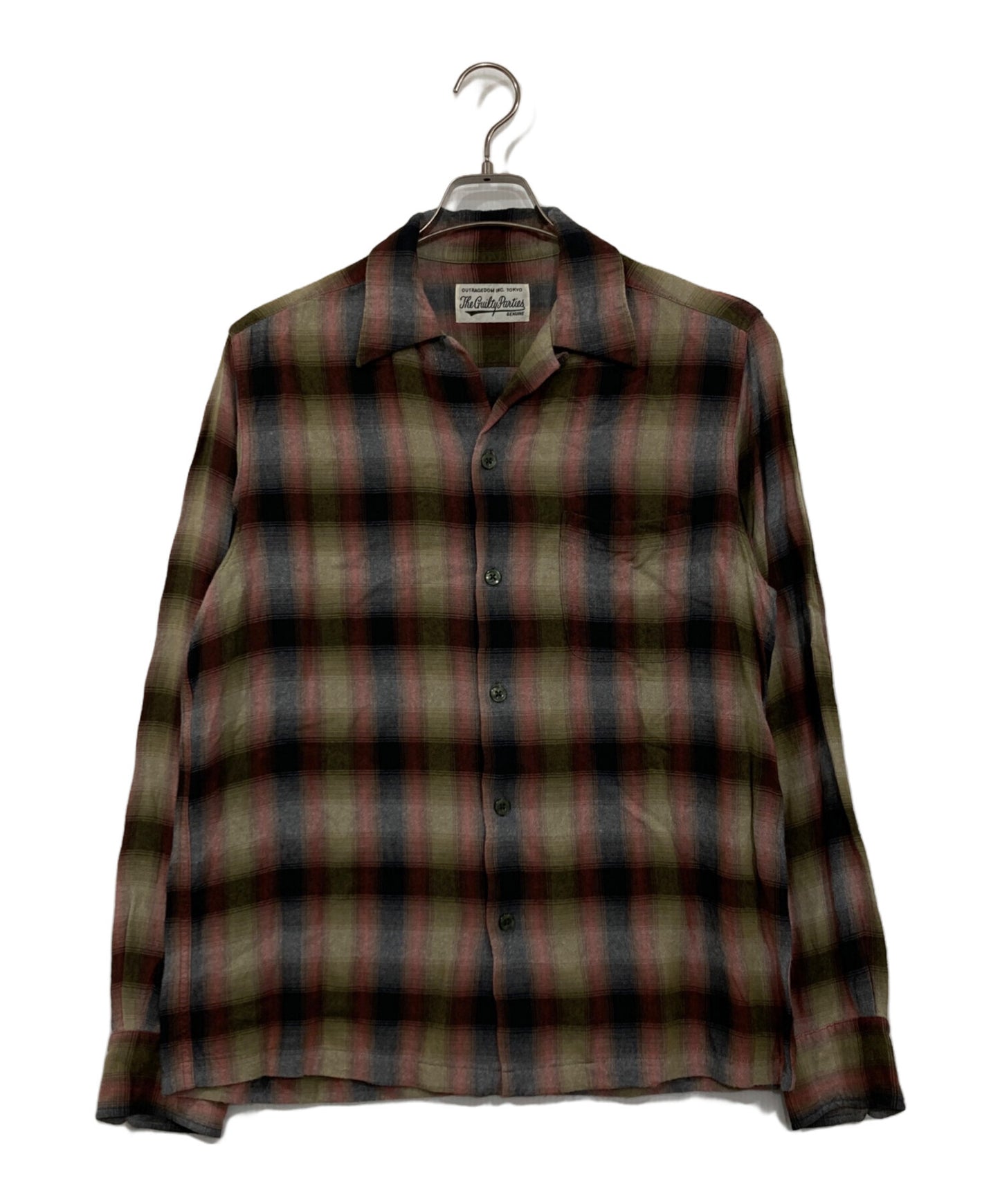 [Pre-owned] WACKO MARIA Ombre Check Rayon Shirt