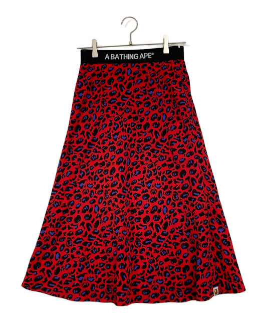 [Pre-owned] A BATHING APE LEOPARD FLARE SKIRT L 001SKG802502X
