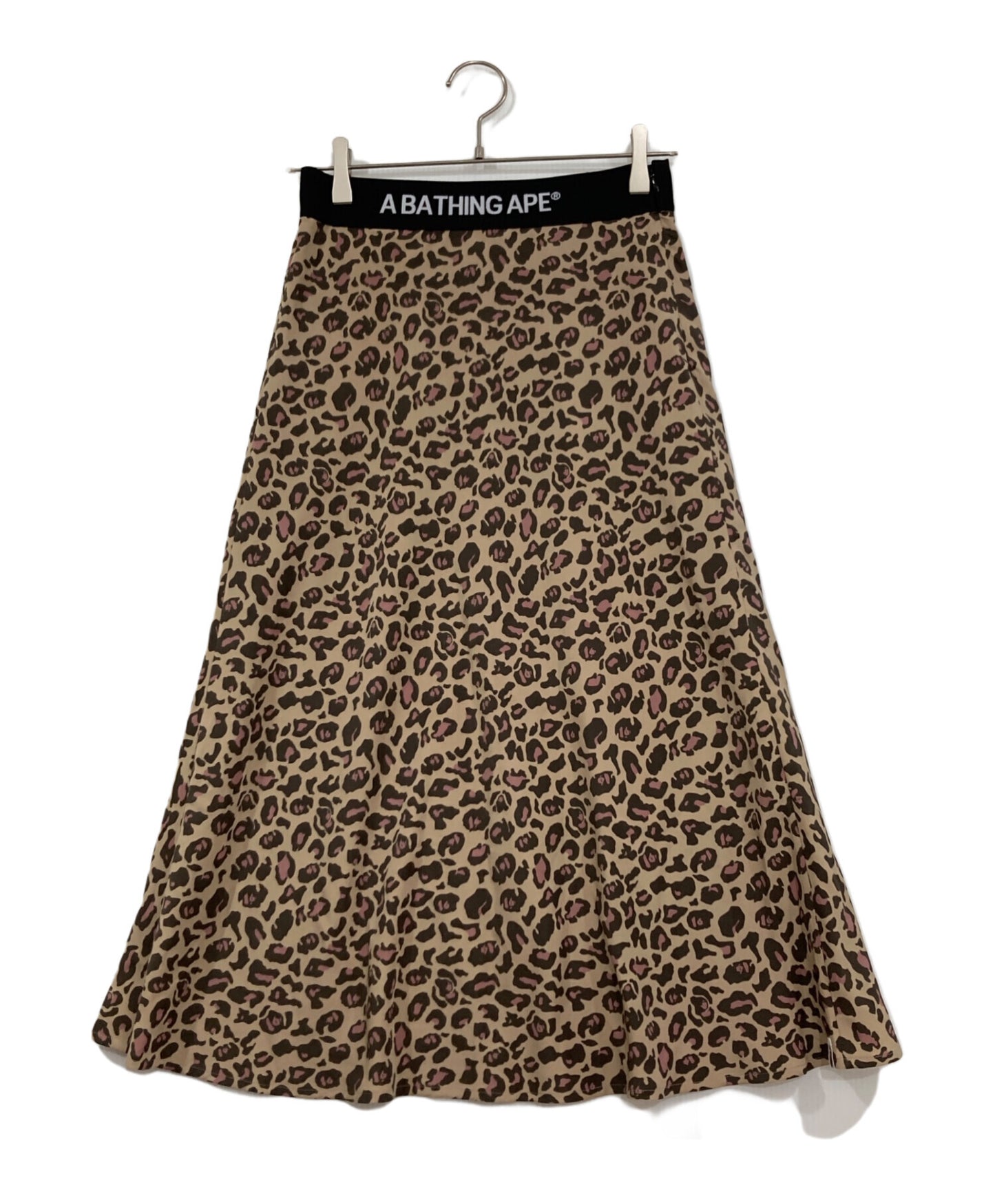 [Pre-owned] A BATHING APE LEOPARD FLARE SKIRT L 001SKG802502X