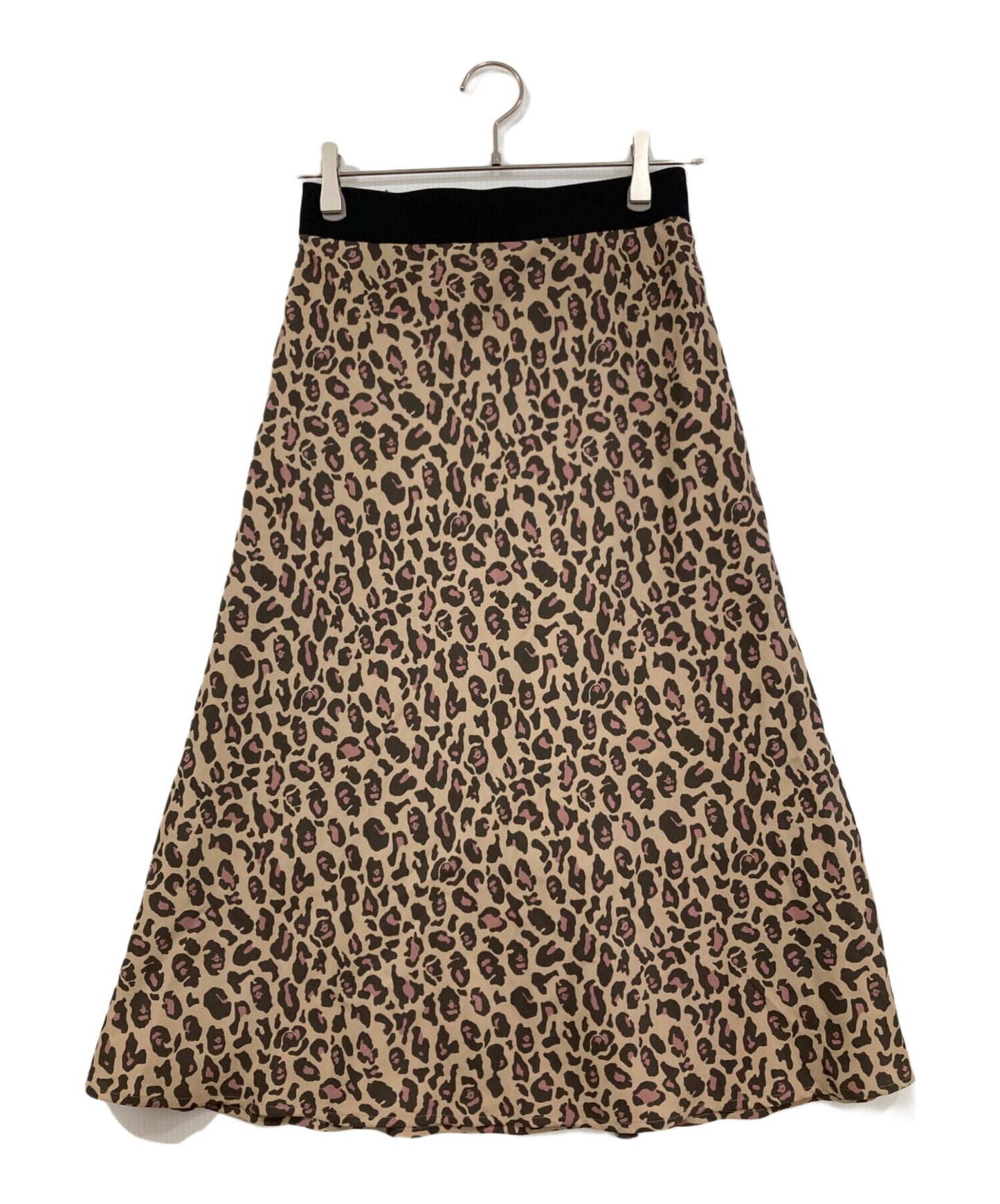 [Pre-owned] A BATHING APE LEOPARD FLARE SKIRT L 001SKG802502X