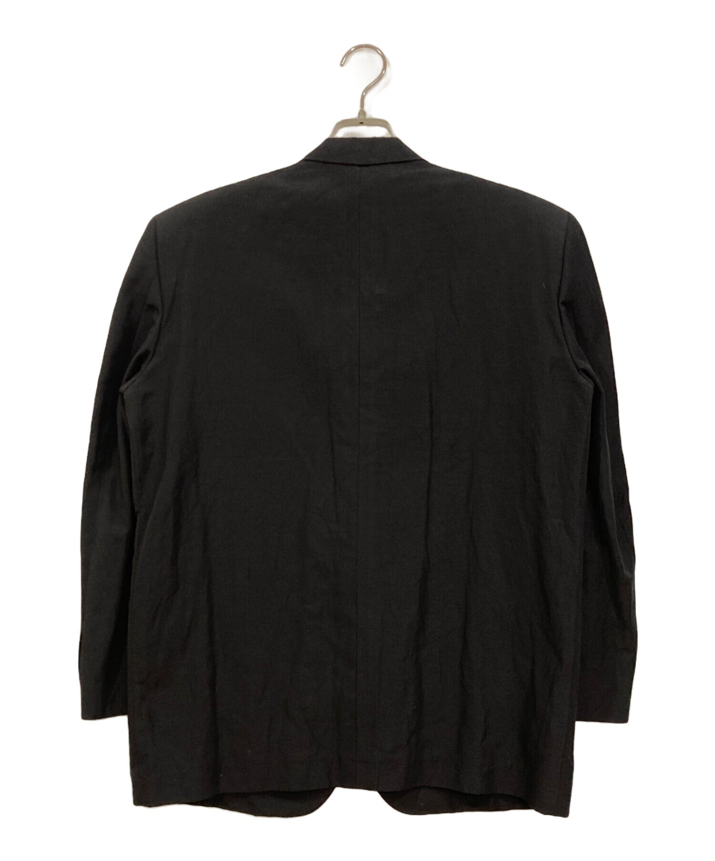 [Pre-owned] COMME des GARCONS HOMME 2B Linen Navy Blue Tailored Jacket HJ-02020S AD1989