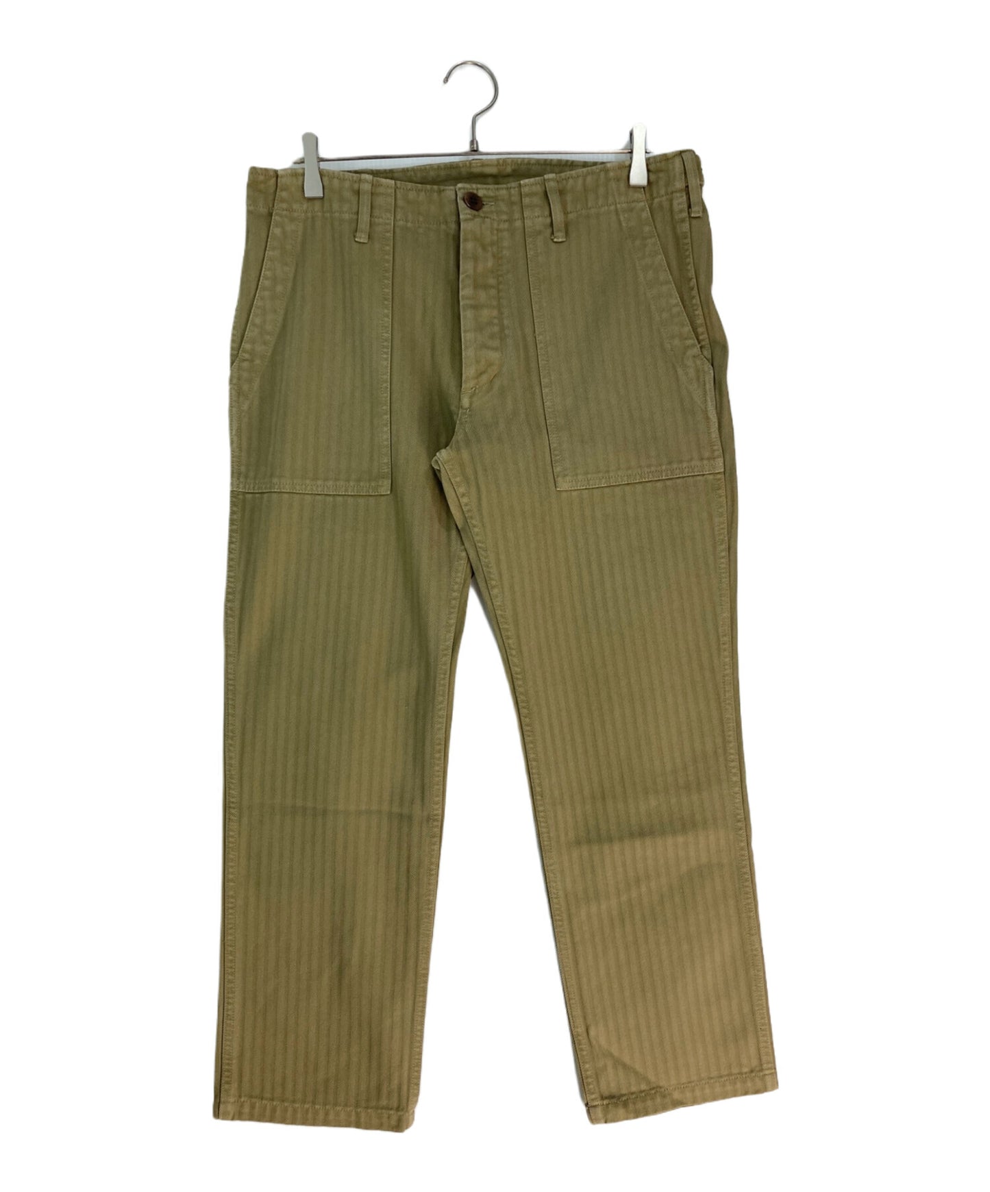 [Pre-owned] VISVIM DRILL MIL PANTS HERRING BONE 0119105008010