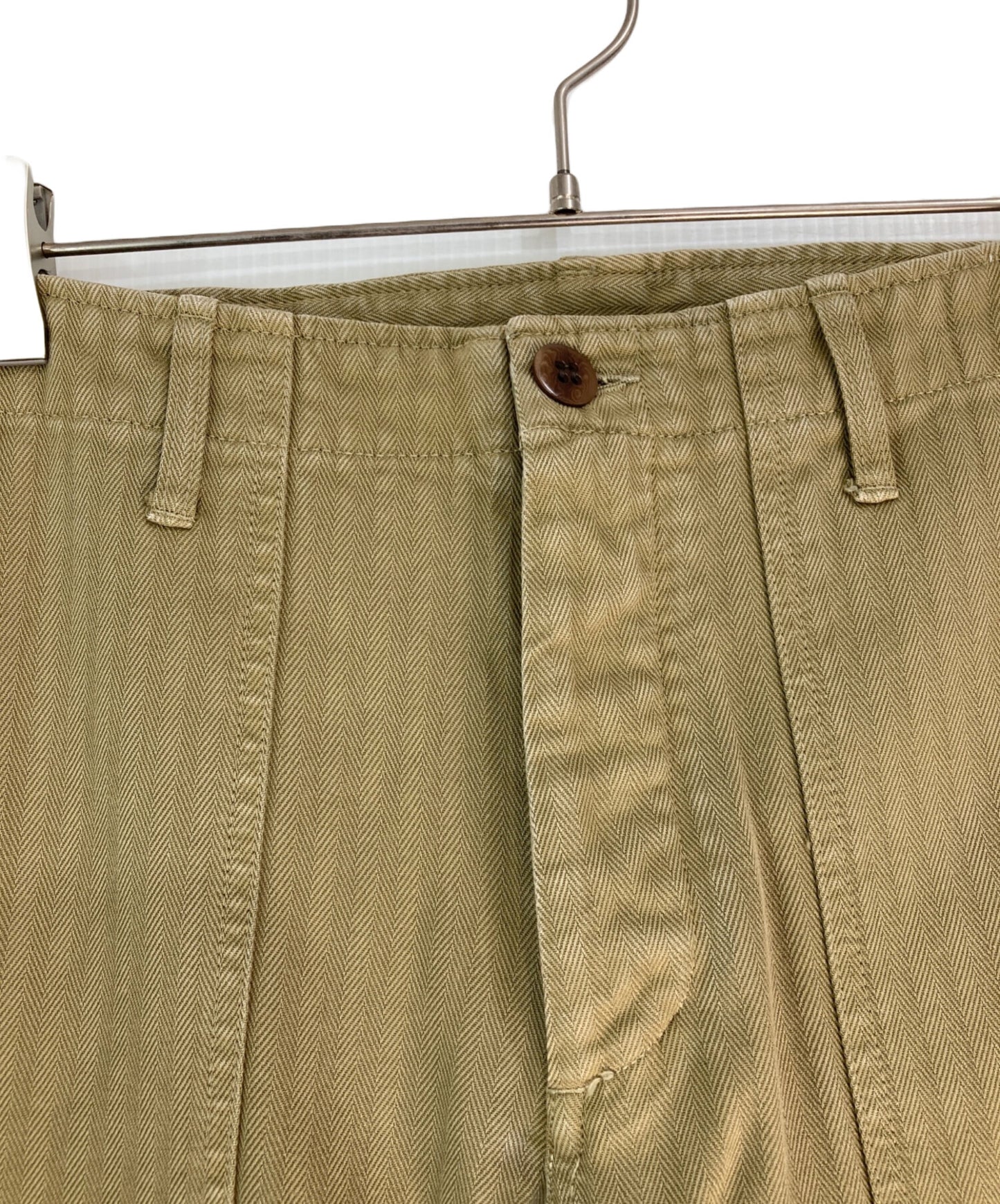 [Pre-owned] VISVIM DRILL MIL PANTS HERRING BONE 0119105008010
