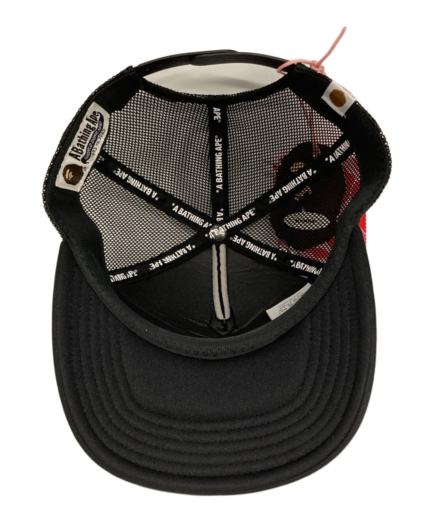 [Pre-owned] A BATHING APE CRYSTAL STONE STA LOGO MESH CAP 001cpl802002l