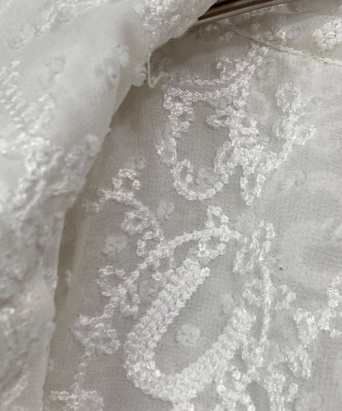 [Pre-owned] SUPREME Chainstitch Chiffon S/S Shirt / Chainstitch Chiffon Short-Sleeve Shirt / Shirt / Long-Sleeve Shirt / Lace Shirt