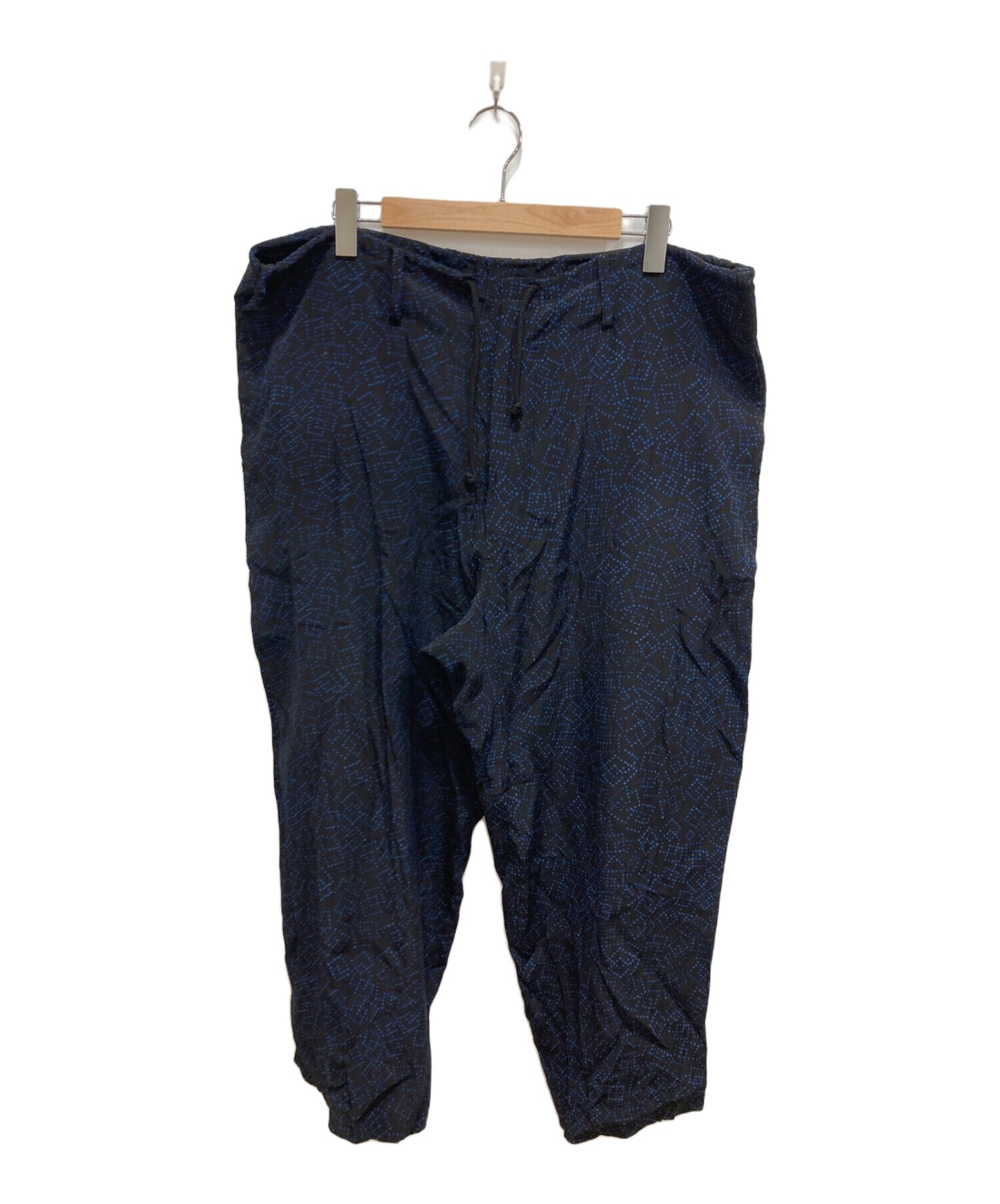 [Pre-owned] Yohji Yamamoto pour homme Silk sarouel pants with all-over pattern HB-P72-414