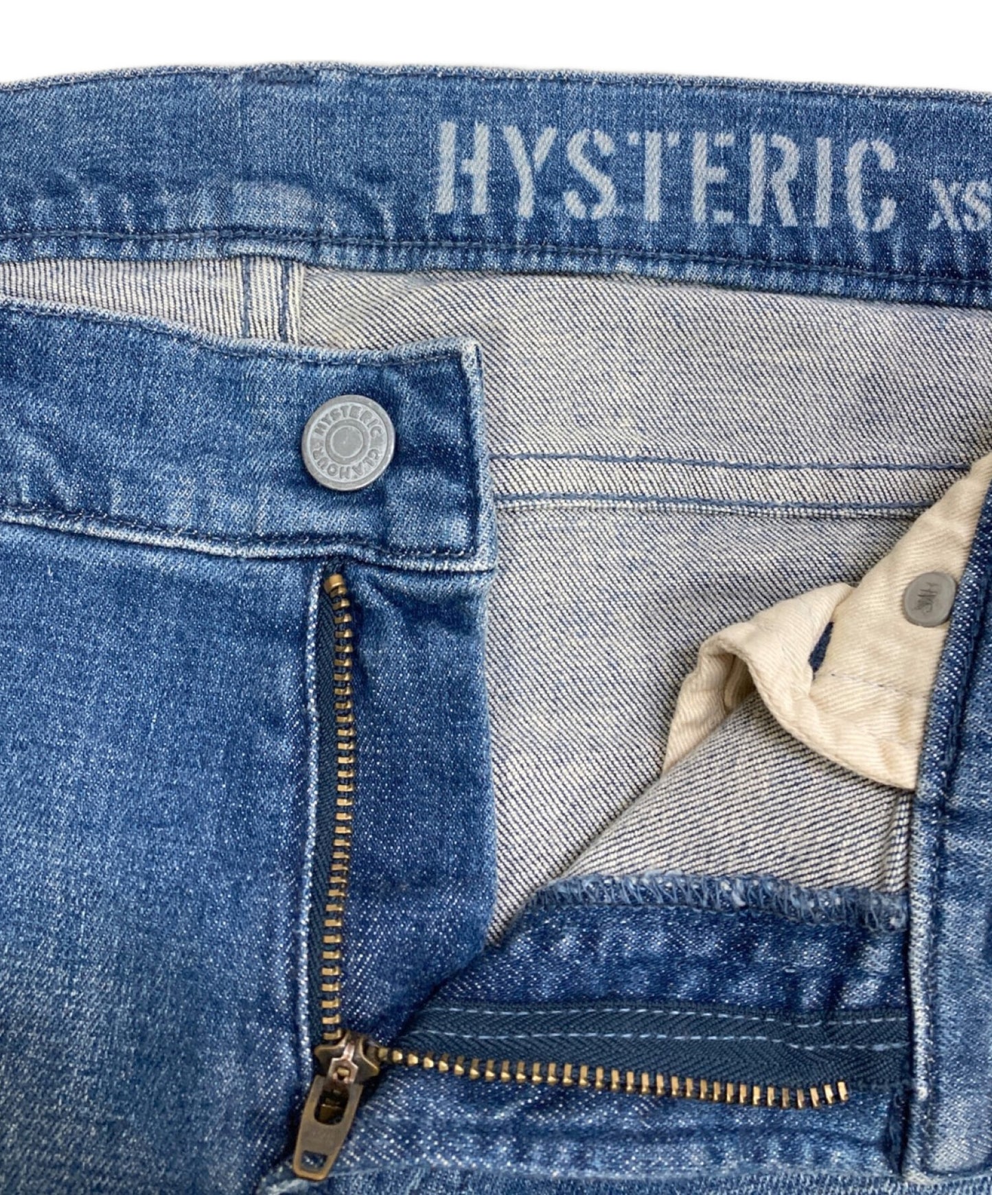 [Pre-owned] Hysteric Glamour USED ISKO Denim Ninth-Section Biker PT 0153AP09
