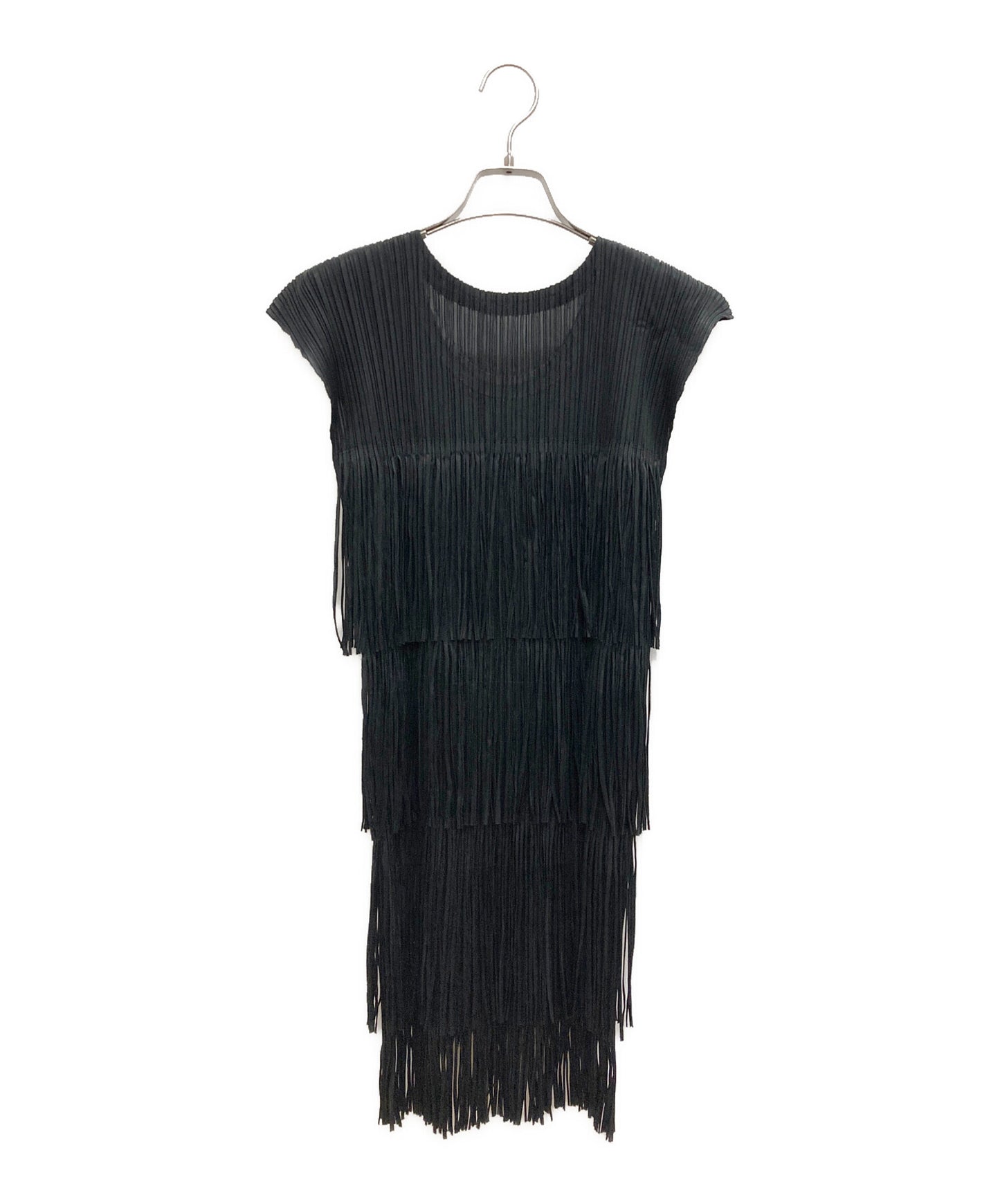 [Pre-owned] PLEATS PLEASE Fringy Sleeve Tunic PP23-JT747