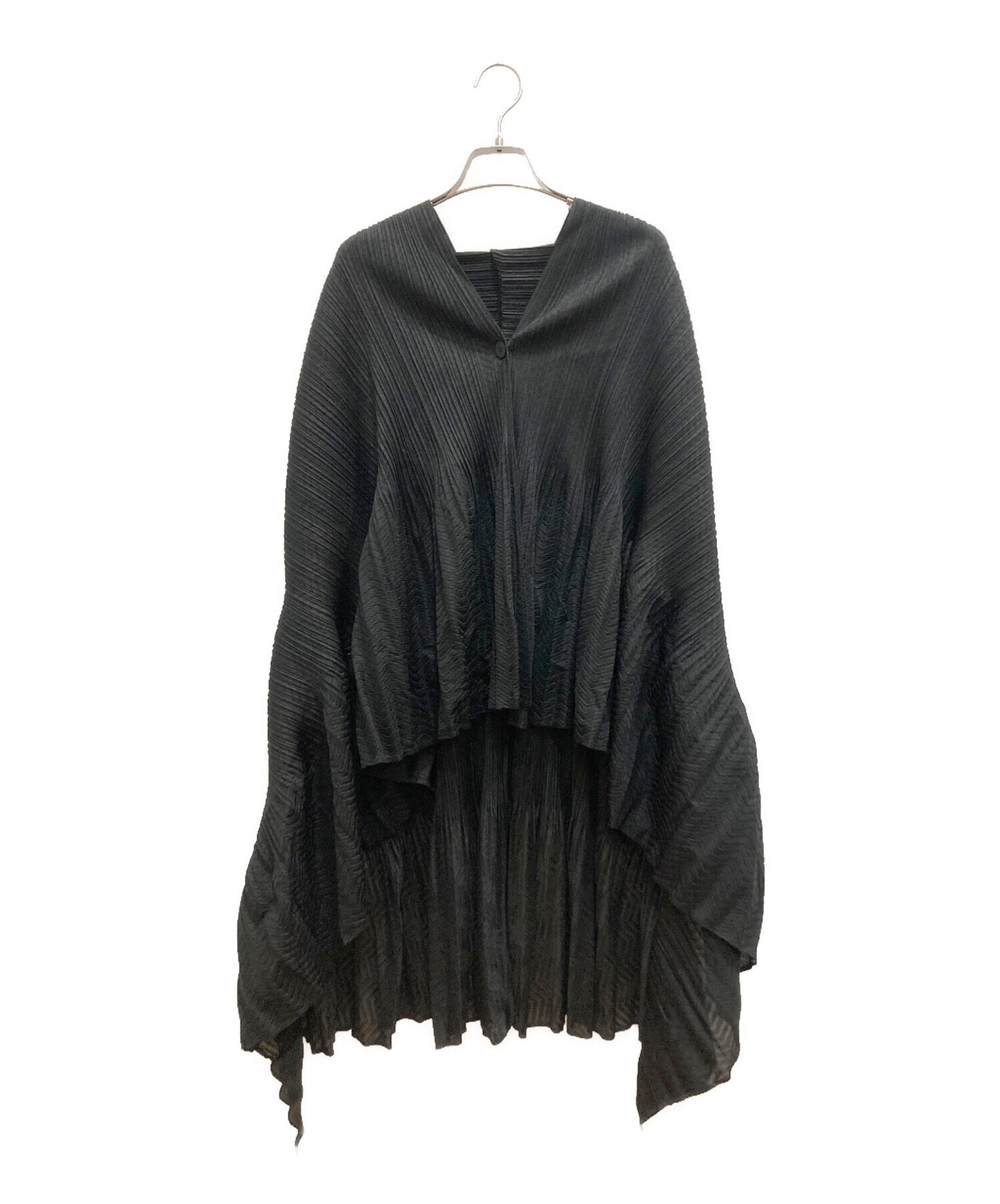 [Pre-owned] PLEATS PLEASE Modified pleated poncho cardigan PP21-JE722