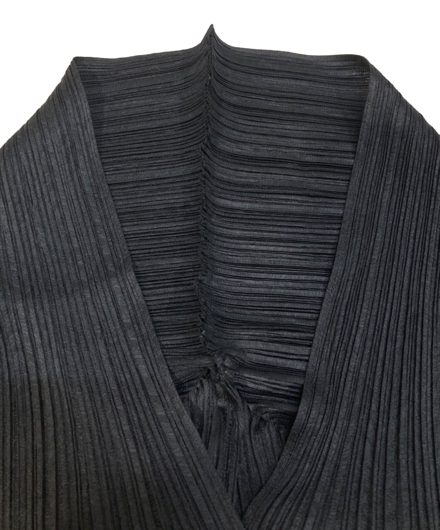 [Pre-owned] PLEATS PLEASE Modified pleated poncho cardigan PP21-JE722