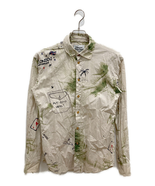 [Pre-owned] Vivienne Westwood man Picnic Print Relax Shirt 199060-7215