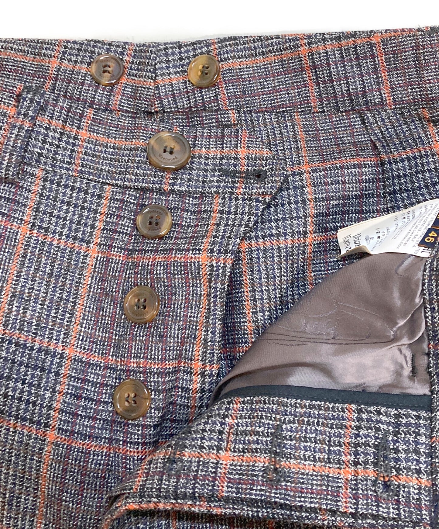 [Pre-owned] Vivienne Westwood man Checked trousers S25KA0441 S44304