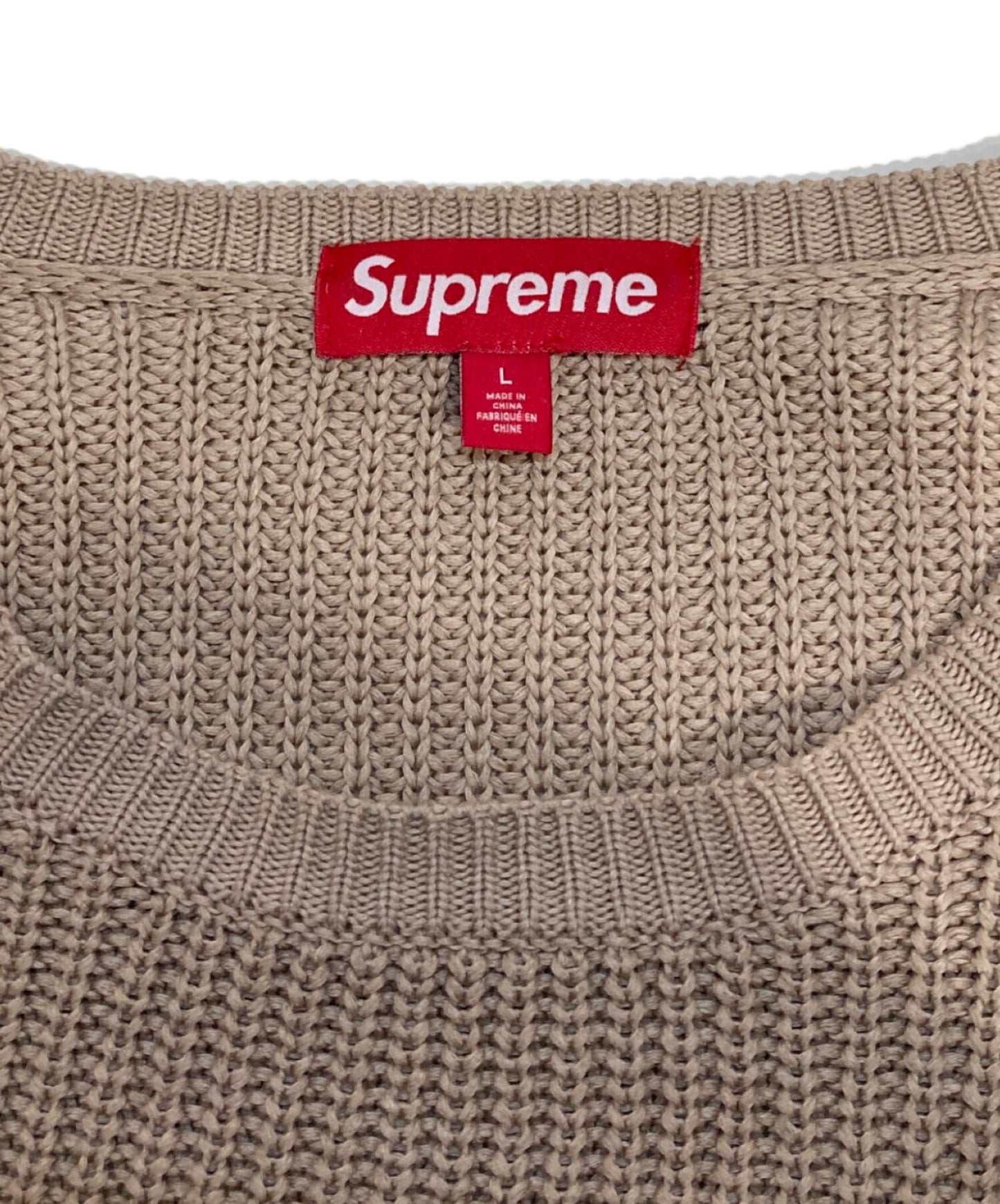 [Pre-owned] SUPREME Small Box Logo Ribbed Sweater