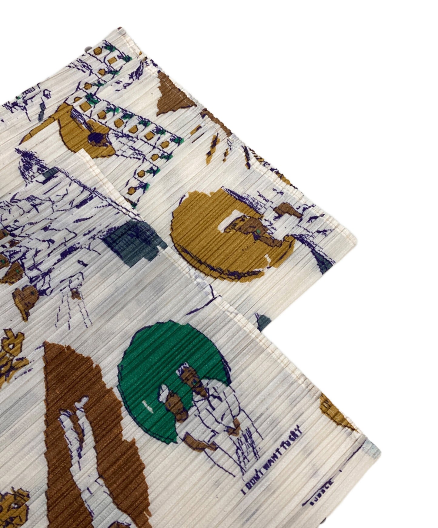 [Pre-owned] PLEATS PLEASE full-length pants with a full pattern PP31-JF832