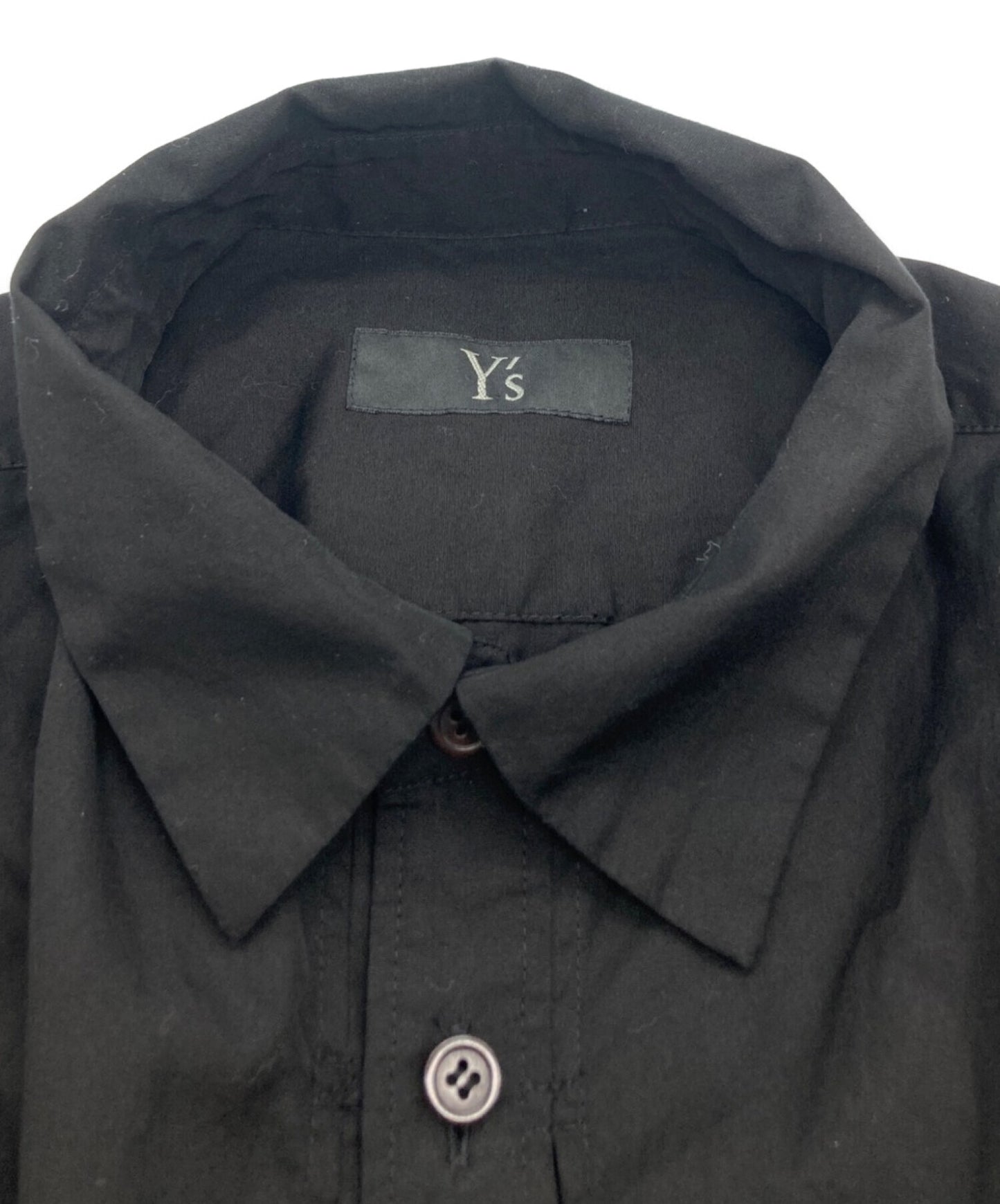 [Pre-owned] Y's COTTON BROADCLOTH DECONSTRUCTED SLEEVE DETAIL SHIRT YJ-B16-001