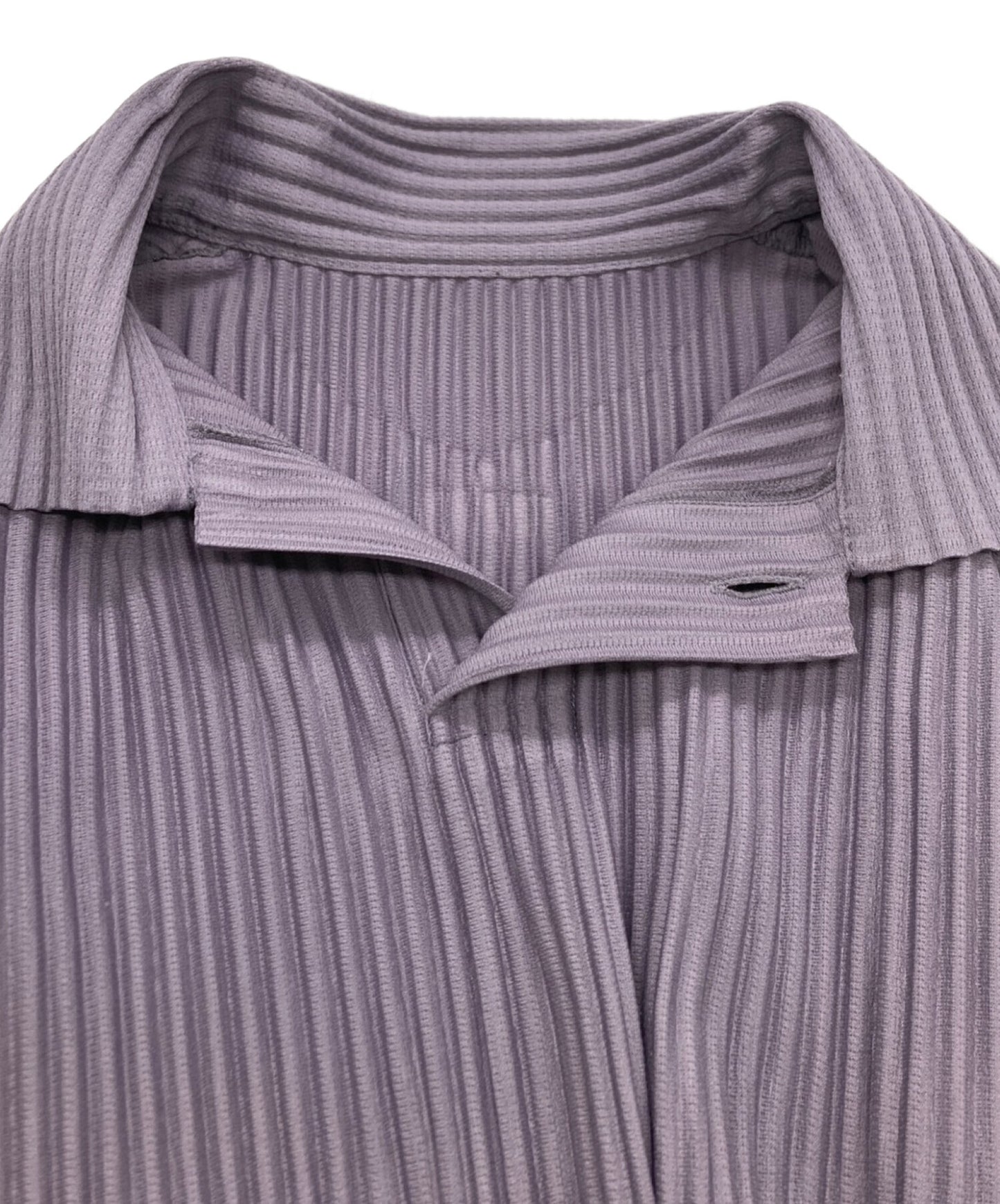 [Pre-owned] HOMME PLISSE ISSEY MIYAKE L/S Pleated Polo Shirt HP31JM107