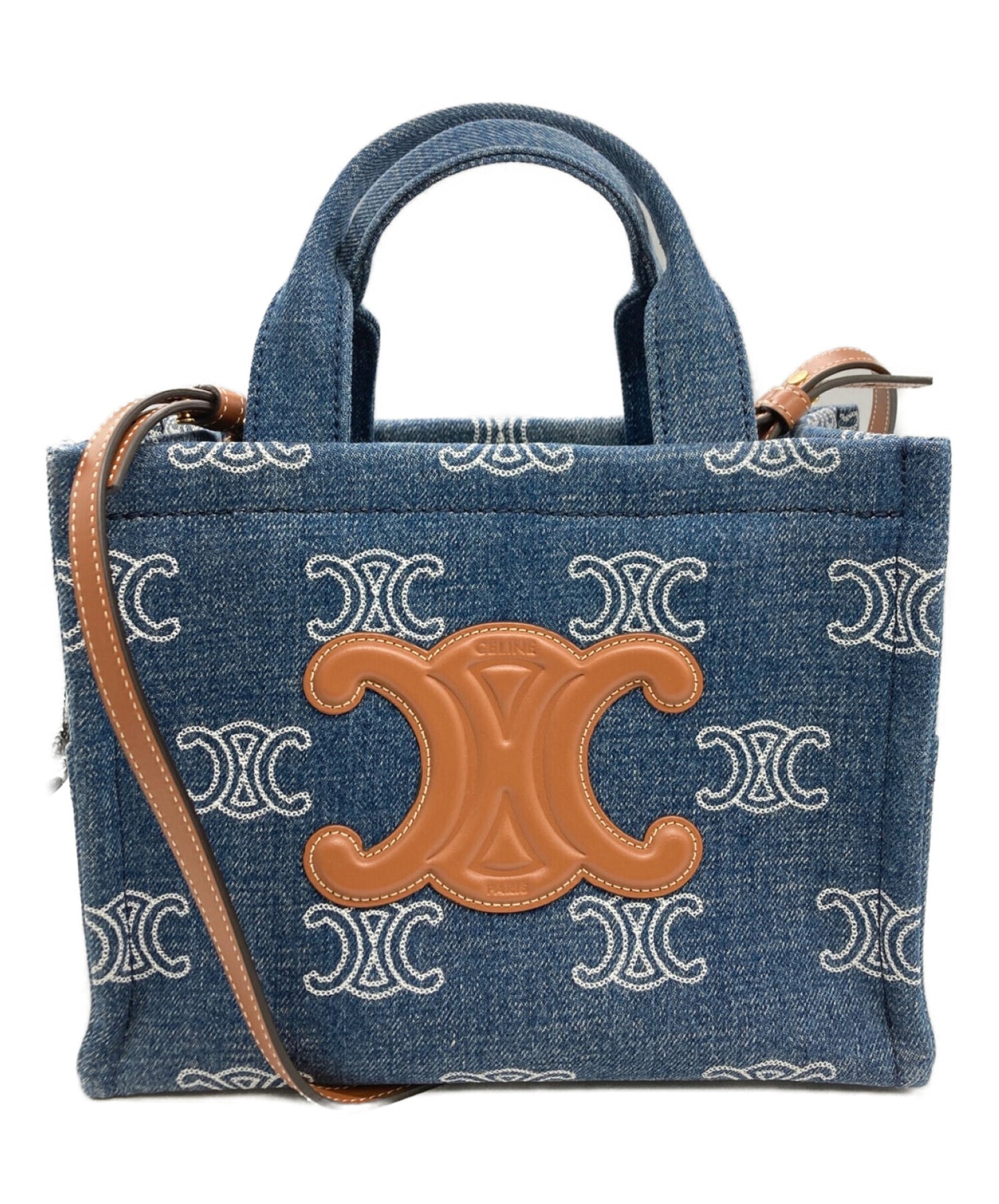 [Pre-owned] CELINE SMALL CABAS TICE 199162FED