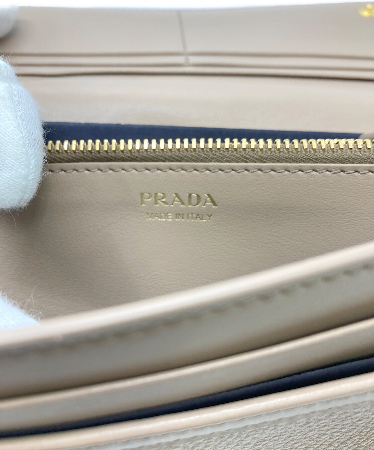 [Pre-owned] PRADA Long wallet with pass case 1MH132