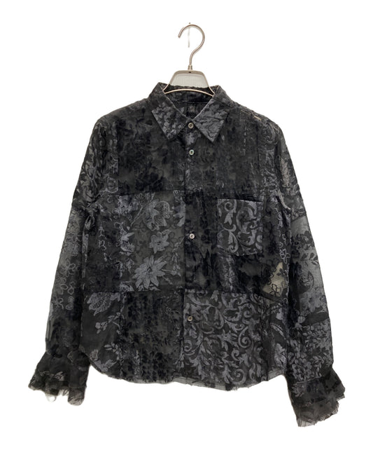 [Pre-owned] tricot COMME des GARCONS flocky printed shirt TG-B021