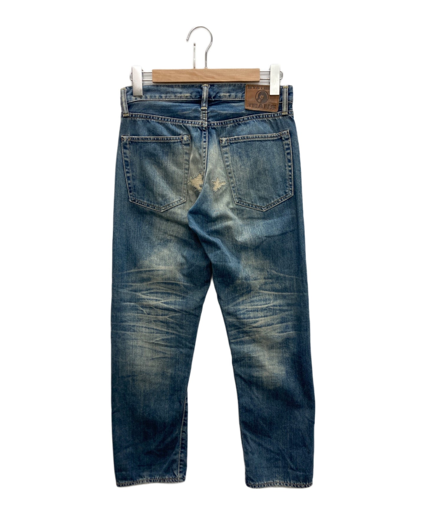 [Pre-owned] Hysteric Glamour CCR Processed Denim Straight Pants 0124AP06