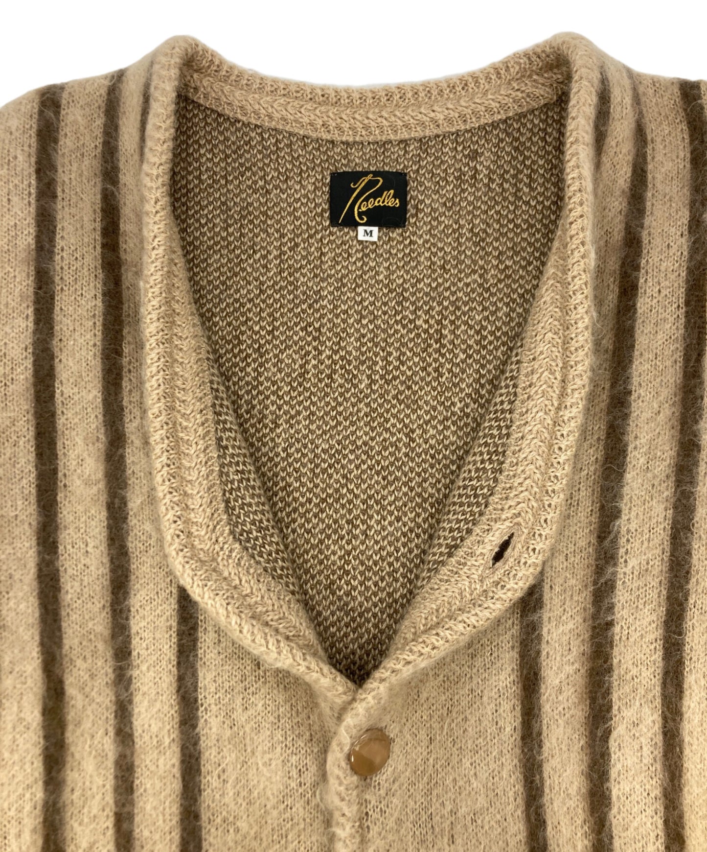 [Pre-owned] Needles MOHEAR MIX ELBOW PATCH CARDIGAN JSSP LQ422