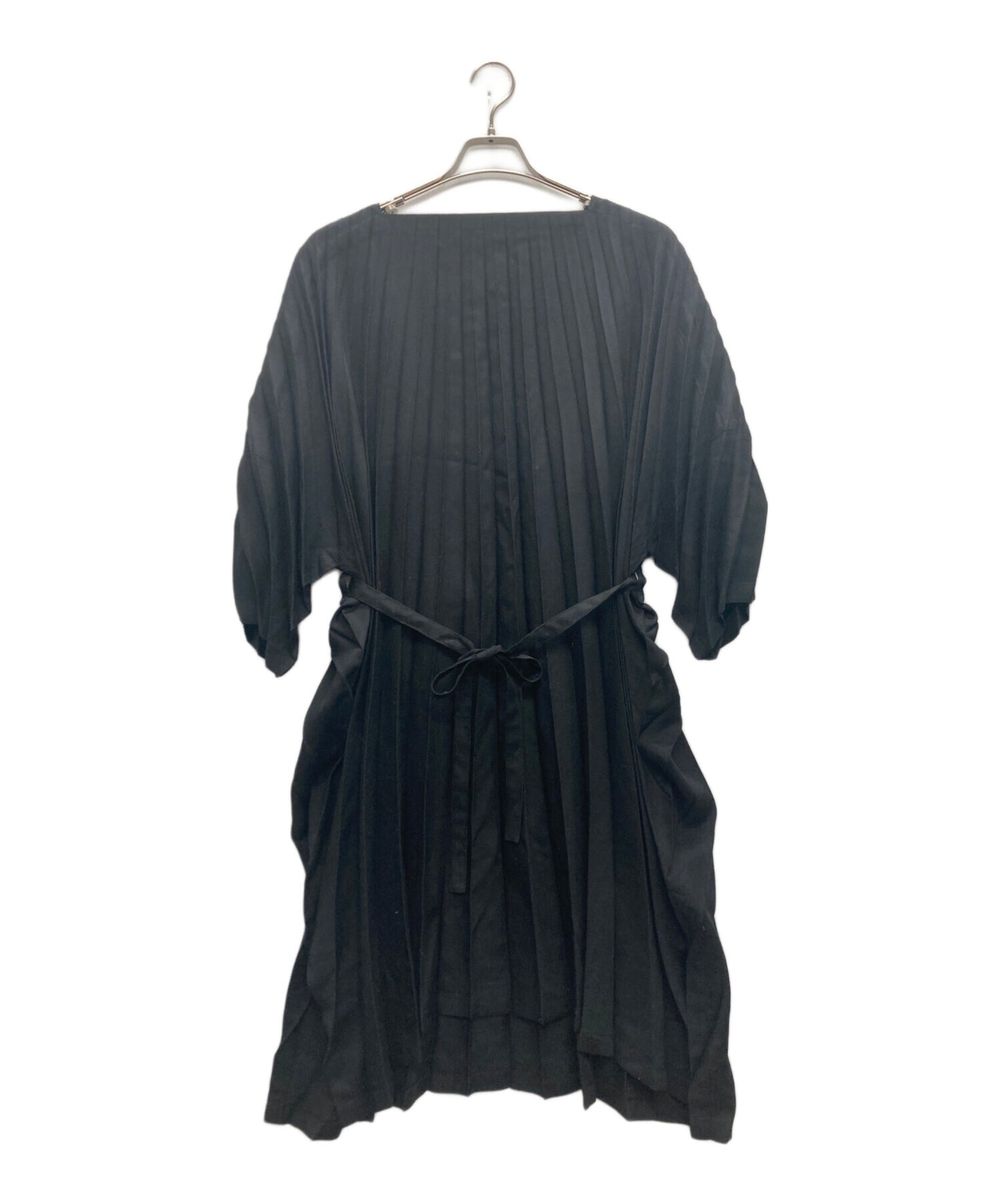 [Pre-owned] me ISSEY MIYAKE Square Neck Pleated Dress MI83FH742