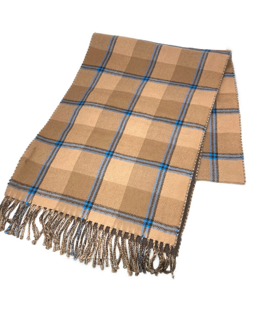 [Pre-owned] GUCCI GG Tartan Check Wool Jacquard Scarf 713142