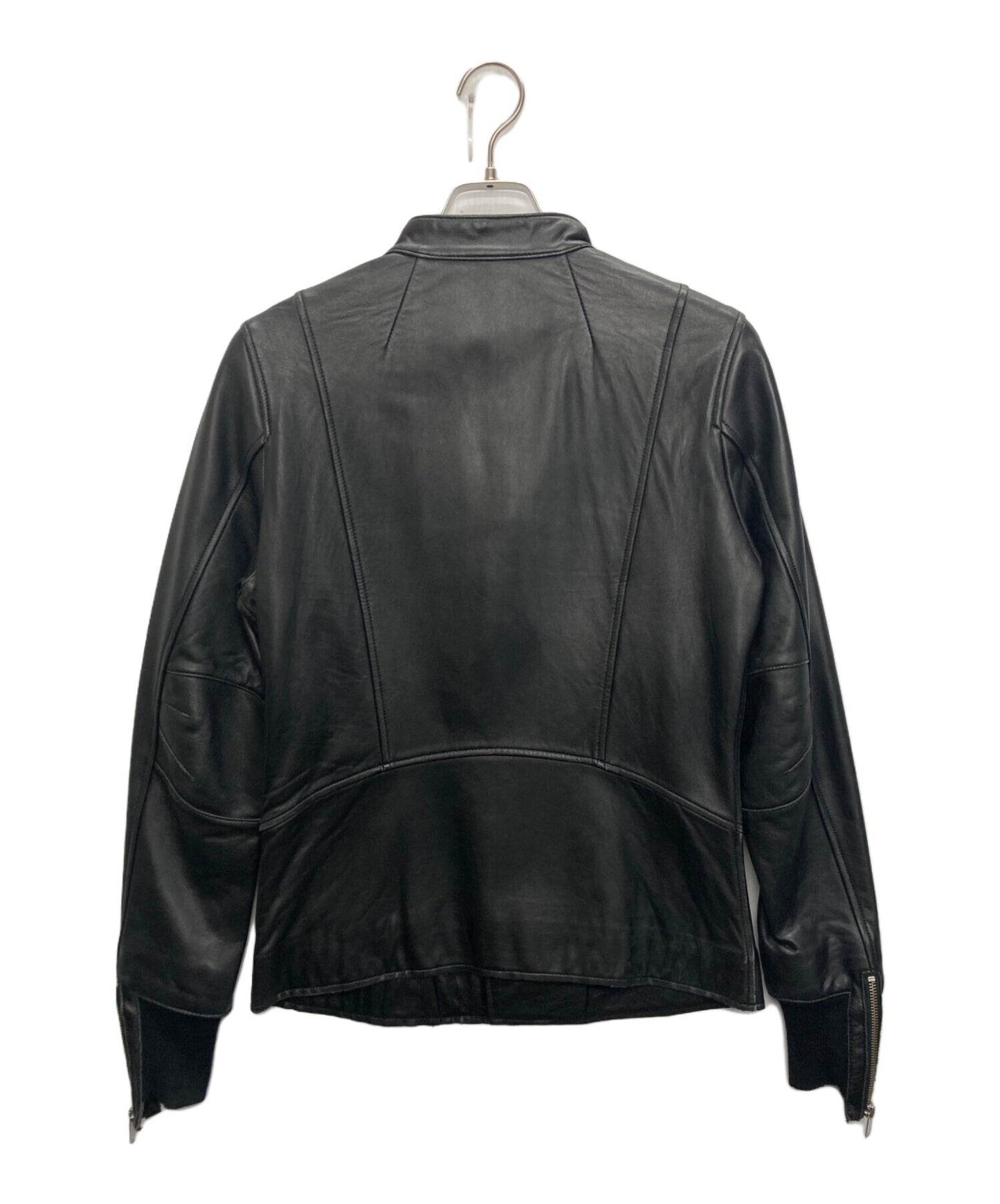 [Pre-owned] MIHARA YASUHIRO Sleeve ribbed lamb leather riders jacket 71451201