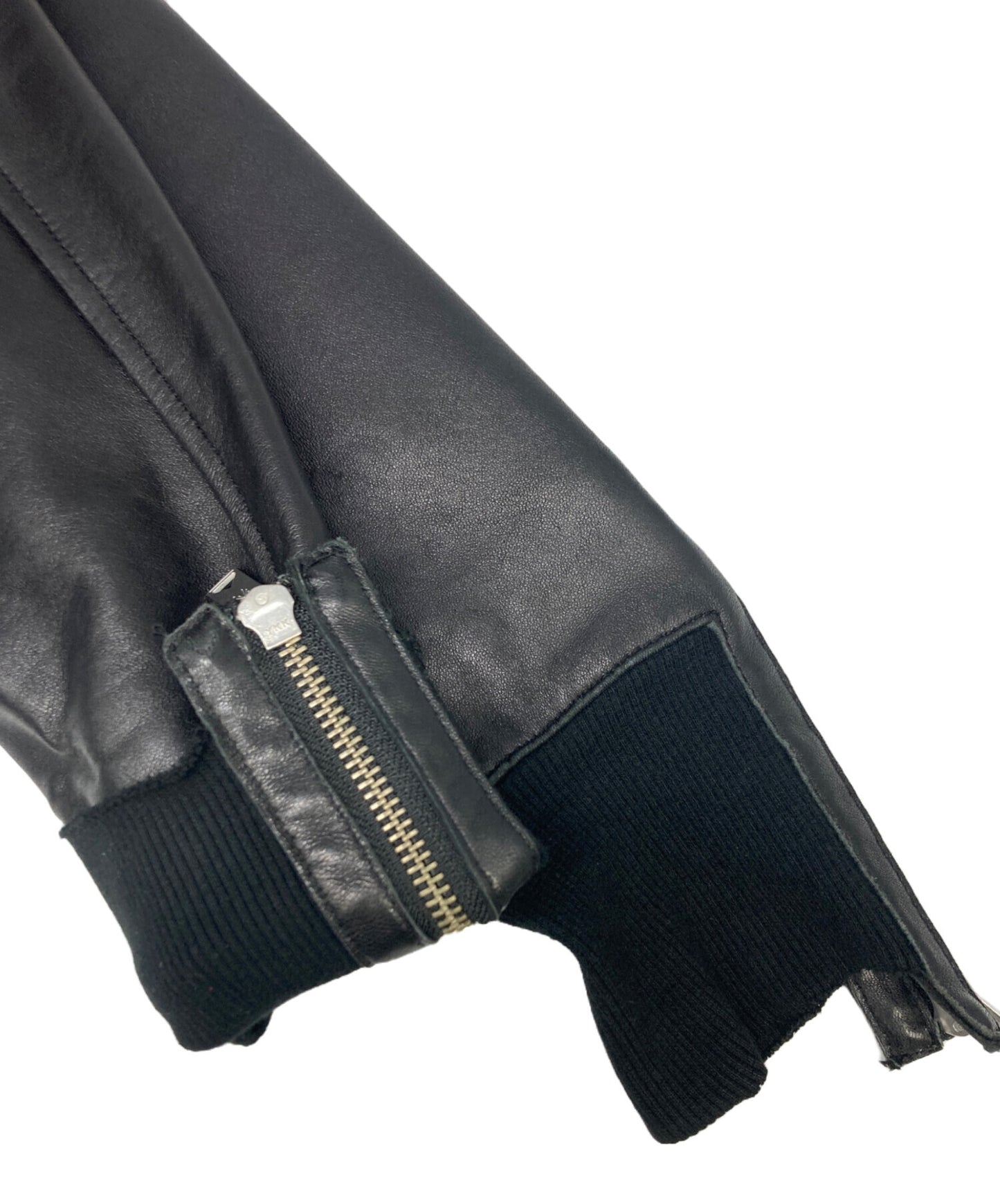 [Pre-owned] MIHARA YASUHIRO Sleeve ribbed lamb leather riders jacket 71451201