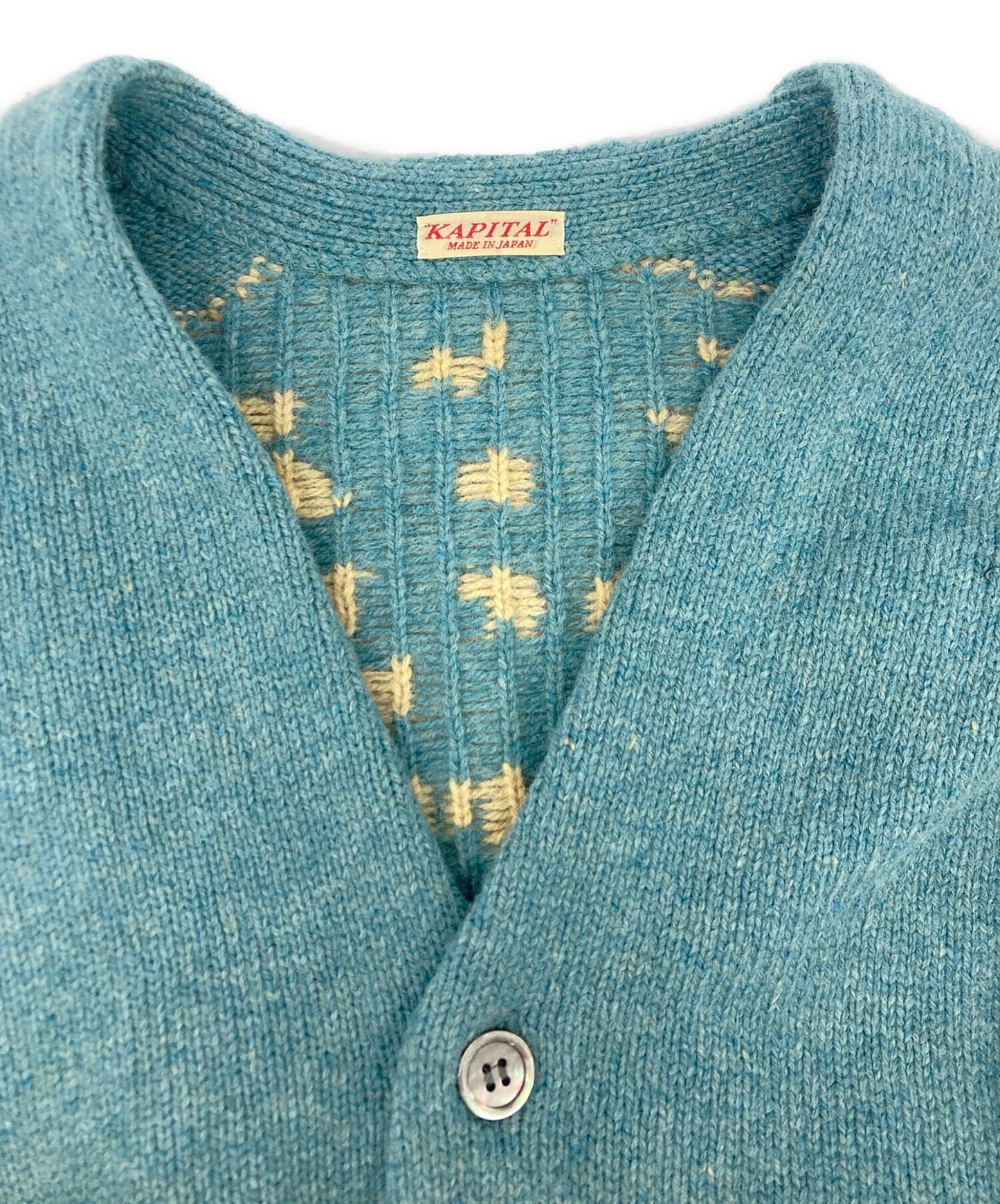 [Pre-owned] KAPITAL 5G wool BONE short cardigan EK-1538