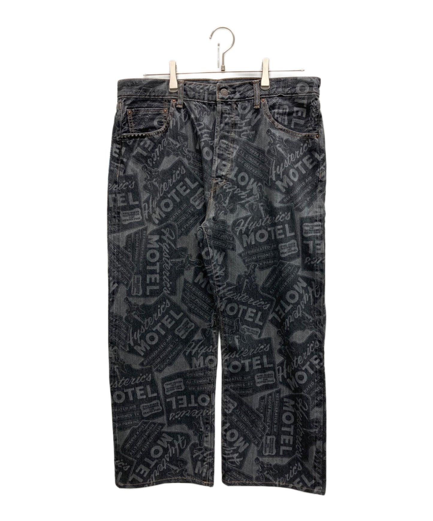 [Pre-owned] Hysteric Glamour MOTEL pattern 60S XX straight denim pants 02241AP02