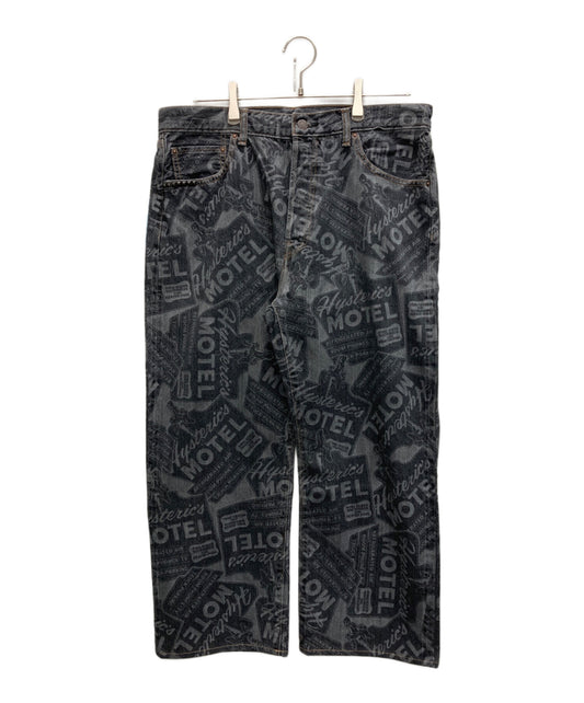 [Pre-owned] Hysteric Glamour MOTEL pattern 60S XX straight denim pants 02241AP02