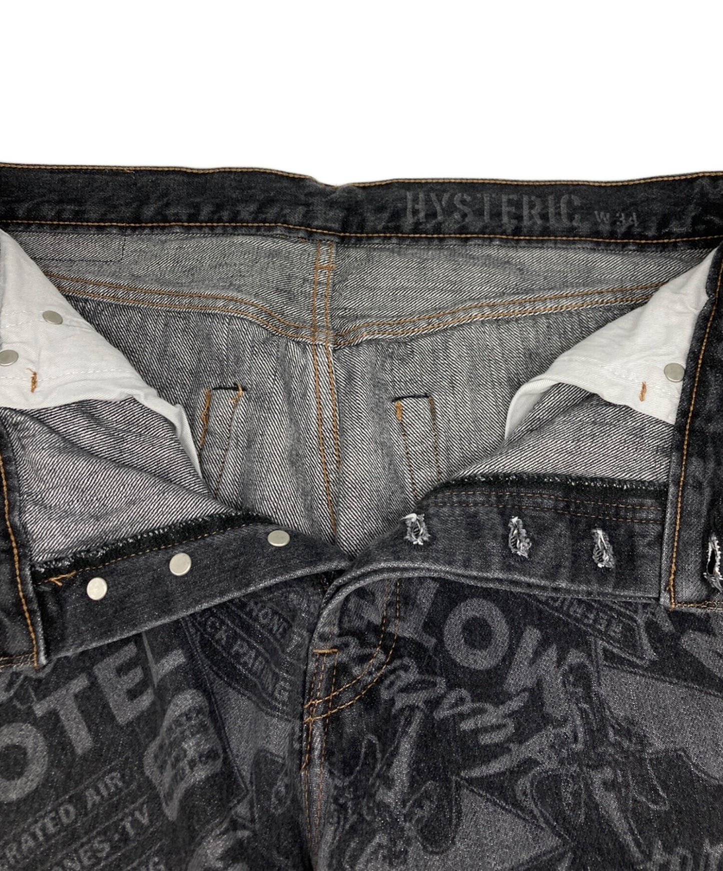 [Pre-owned] Hysteric Glamour MOTEL pattern 60S XX straight denim pants 02241AP02
