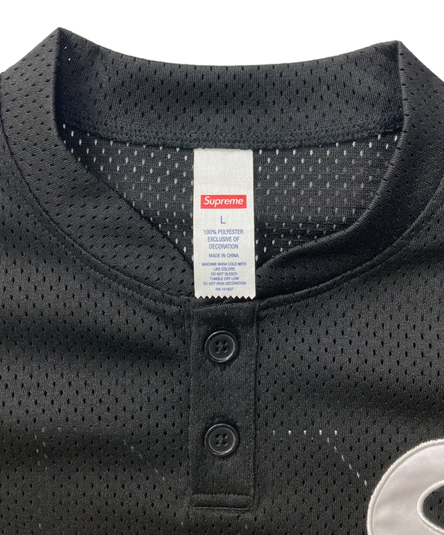 [Pre-owned] SUPREME S Logo Baseball Henley