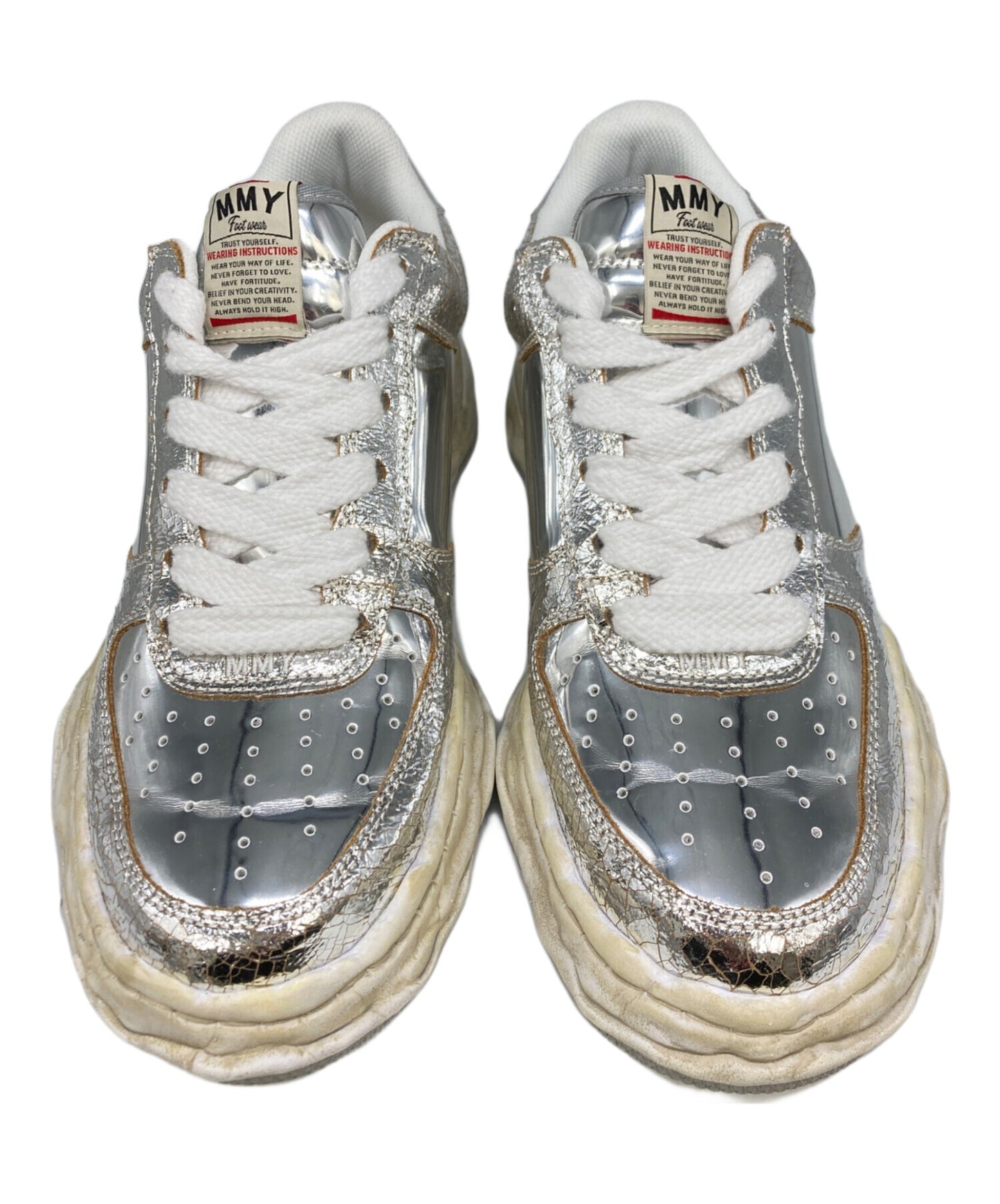 [Pre-owned] MIHARA YASUHIRO WAYNE OG Sole Cracking Leather Low-top Sneaker A12FW715