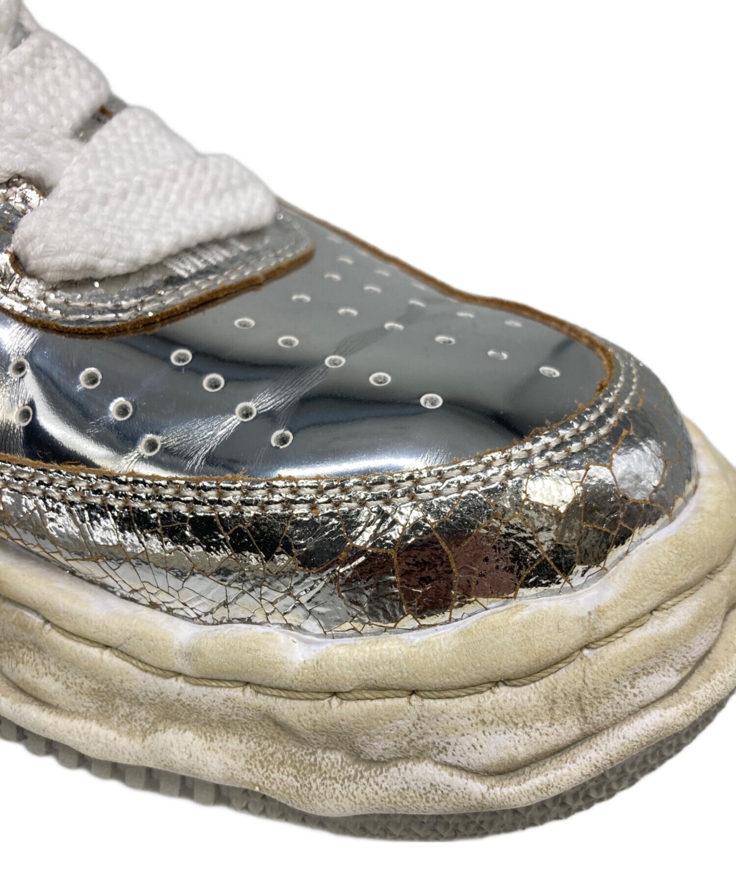 [Pre-owned] MIHARA YASUHIRO WAYNE OG Sole Cracking Leather Low-top Sneaker A12FW715